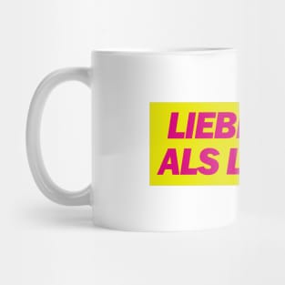 Lieber Aal als Liberal - FDP Meme Spruch Mug